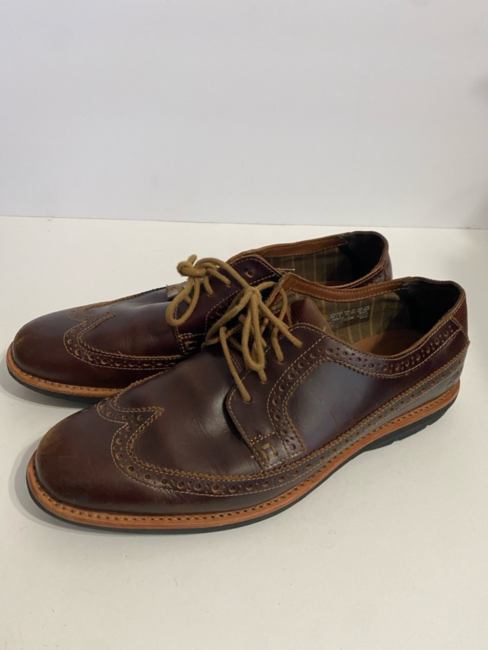 Timberland Earthkeepers Men's 8.5
Brown Brogue Wingtip Oxfords With Sensorflex